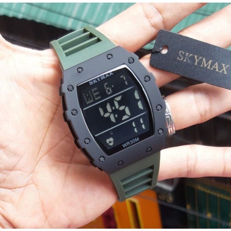 JAM TANGAN PRIA DIGITAL TERLARIS FASHION RUBBER TERLARIS