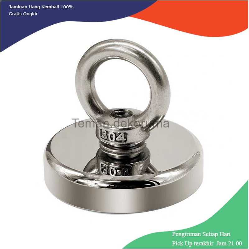 TD - DAP LIXIU Magnet Gantungan Round Hook Strong Neodymium 42mm - D42