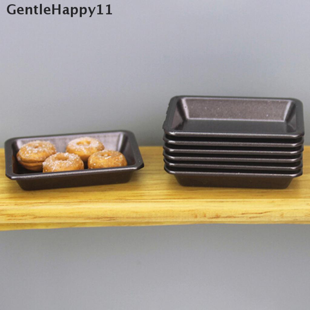 Gentlehappy 1Pc Mainan Miniatur Nampan / Piring Oven Mini Bahan Metal Untuk Aksesoris Rumah Boneka 1: 12