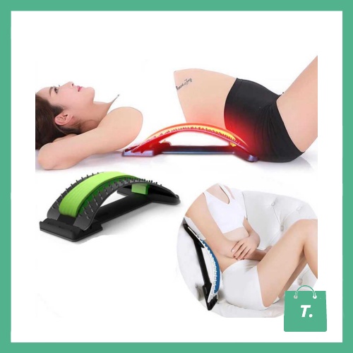 Back Stretcher Alat Sandaran Terapi Sakit Pinggang Punggung Lumbar Spinal Support Waist Relax