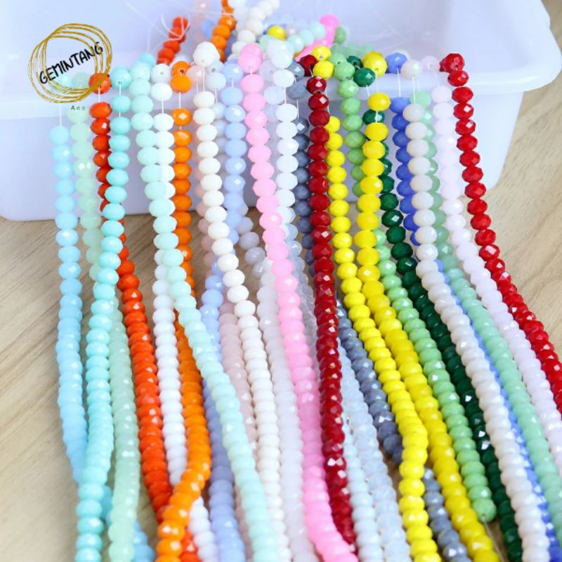 Bahan Gelang Crystal Ceko Bakpao Manik Manik Kristal Ceko Bahan Kerajinan Tangan