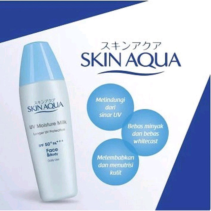 Skin Aqua UV Moisture Milk SPF50 40gr/ Sunblock Wajah / Skin Aqua SunScreen