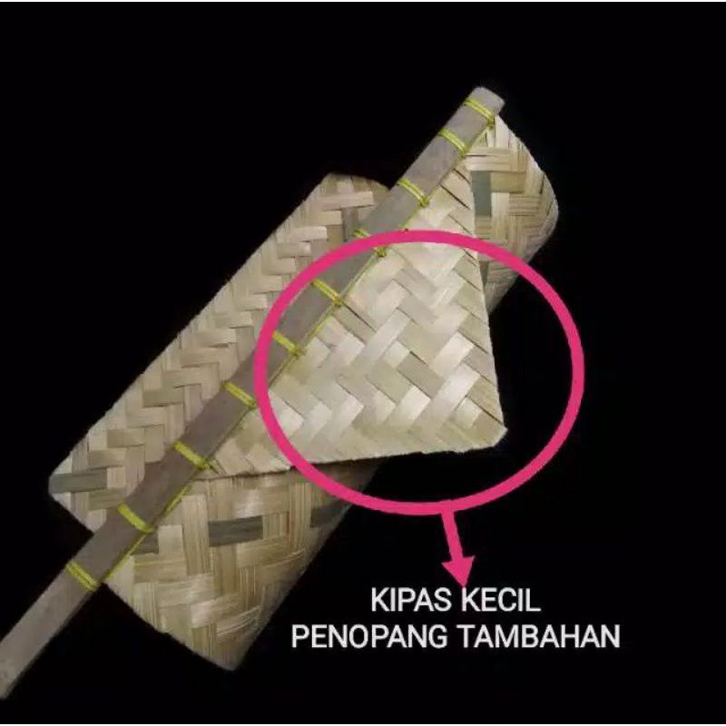 Kipas sate / kipas bambu / kipas anyaman / kipas tradisional / kipas angin