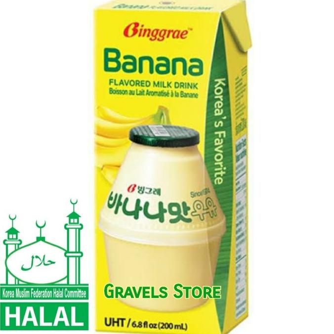 

Binggrae BANANA Flavoured Milk - Susu rasa Pisang ala Korea Bingrae