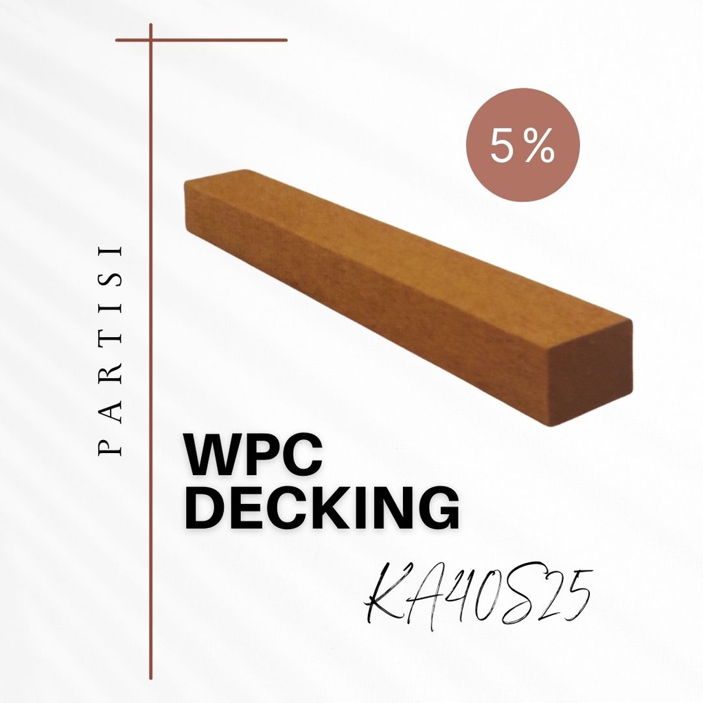 WPC Decking type KA40S25 untuk Partisi - WPC Decking Murah