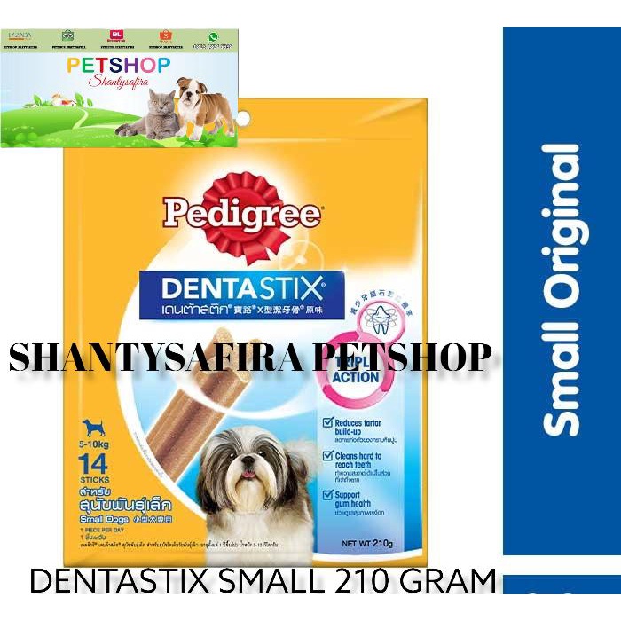 SNACK ANJING PEDIGREE DENTASTIX SMALL 210 GRAM 5-10 KG SNACK ANJING