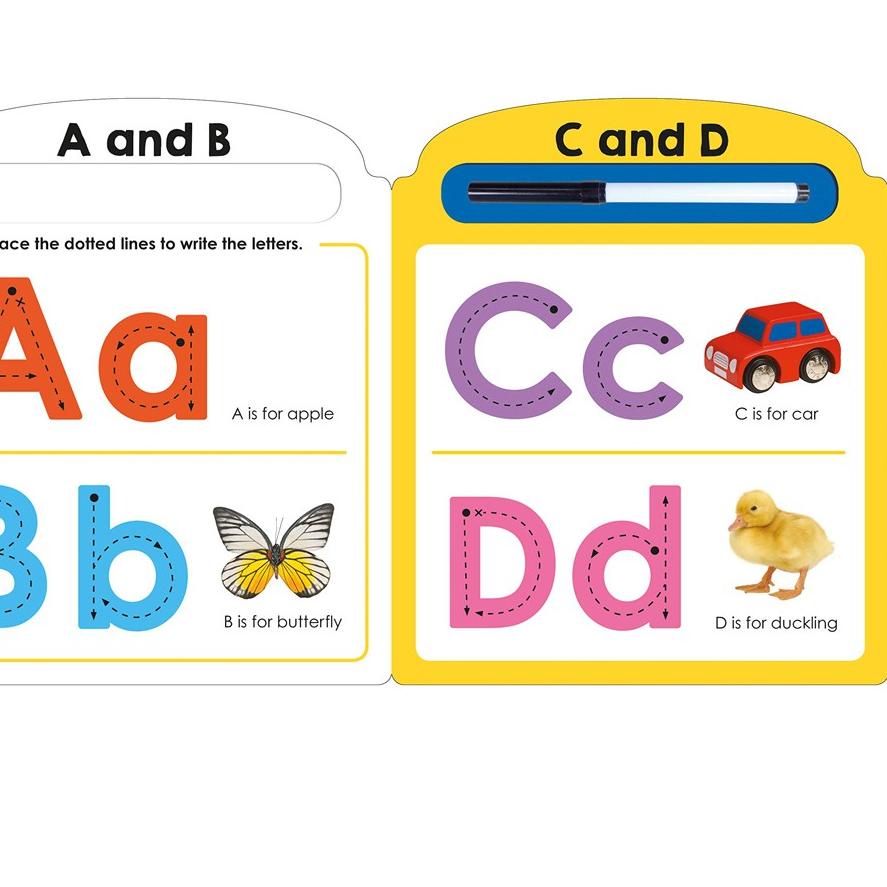 Update Priddy Books Priddy Learning My First Wipe Clean ABC Board Book includes wipe-clean pen ..