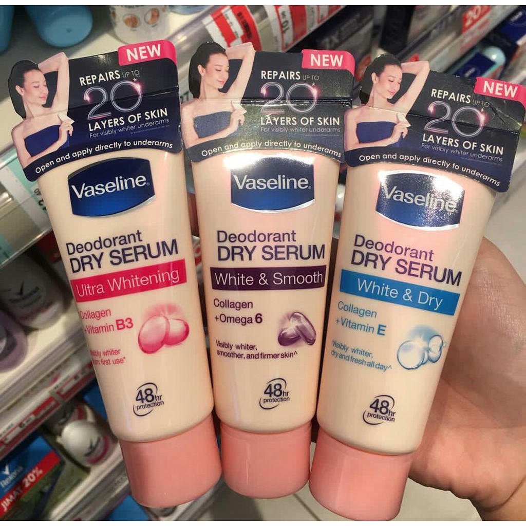 Vaseline Dry Serum Deodorant Pemutih Ketiak Shopee Indonesia