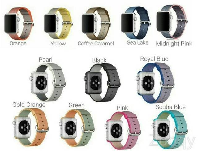 New Woven Nylon Strap band tali Apple watch 42mm 42 mm series 1 2 3