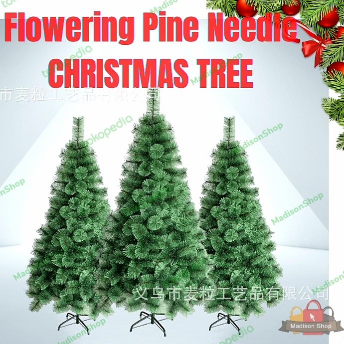 Ready Pohon Natal Jarum Pinus Murah Pohon Natal Putih Bintik Salju