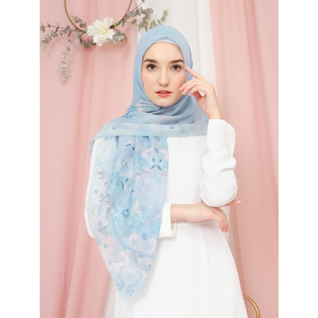 Saiba Scarves - Baby Blue Ciara Series
