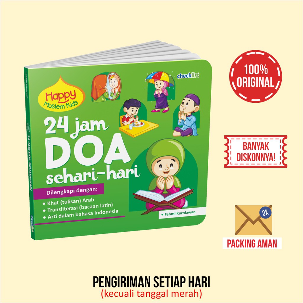 Jual Boardbook Anak 24 Jam Doa Sehari-hari Happy Moslem Kids Indonesia ...