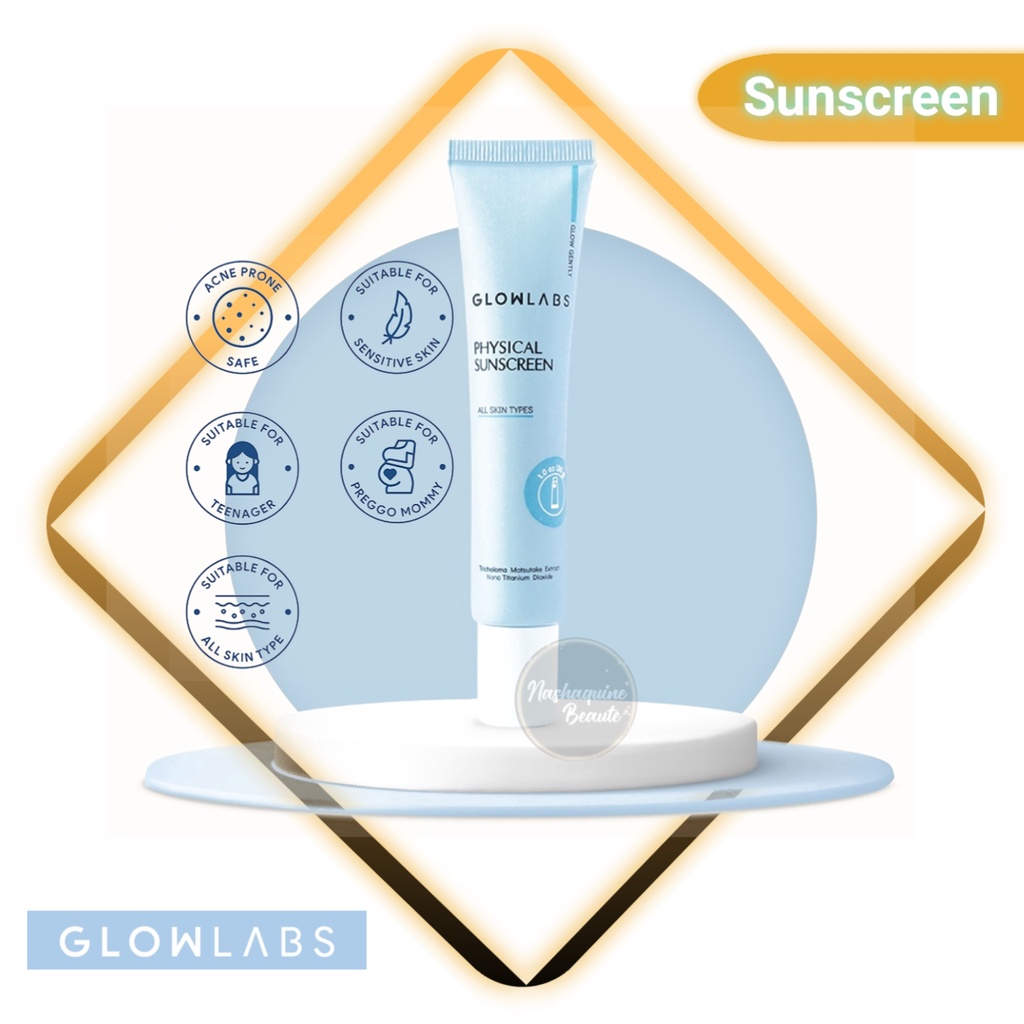 Glowlabs Physical Sunscreen 30ml - Soothe and Shoot The Sun Calming Hybrid Sunscreen