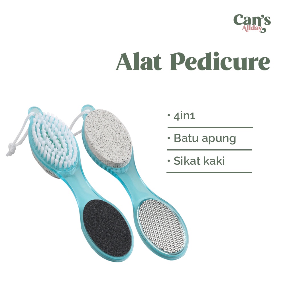 Penghalus Tumit Foot Scraper Sikat Kaki 4in1