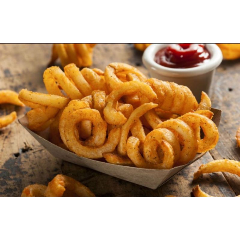 

curly fries / kentang curly / kentang goreng