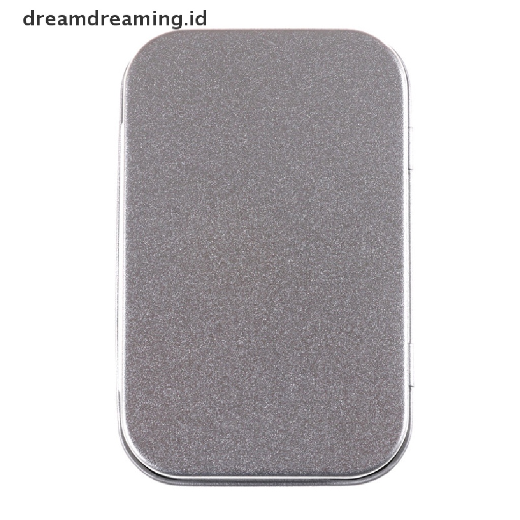 (Dreamdreaming.Id) Kotak Kaleng Penyimpanan Koin / Permen / Kunci Bahan Metal Ukuran 95x60 X 20mm
