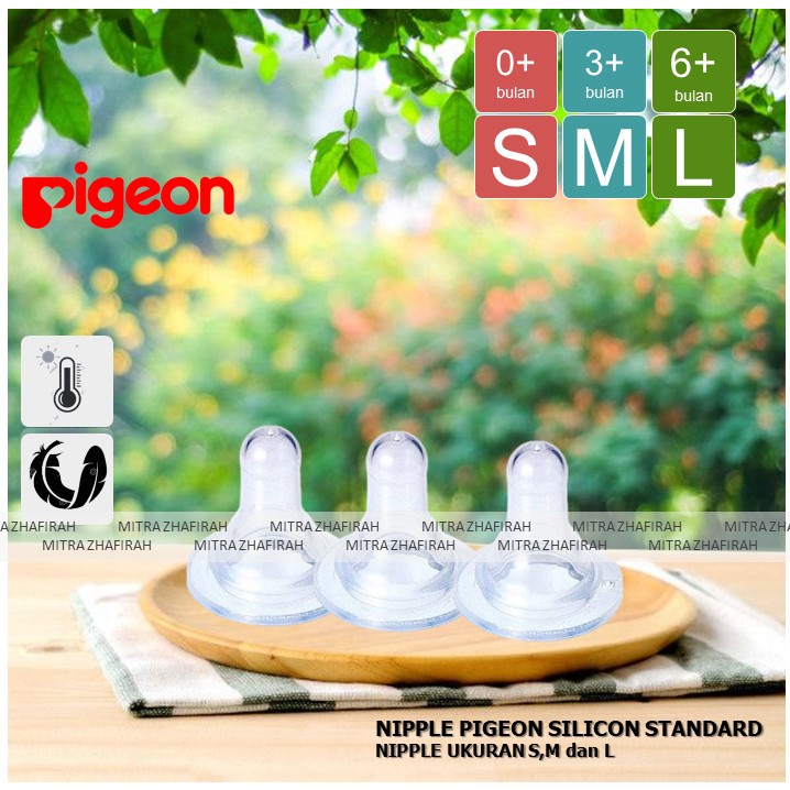 ✅MZ✅ Nipple PIGEON SILICON ECO Ukuran S M L - Dot PIGEON SIlicon ECO Size S M L - Dot PIGEON SILICON Standard ukuran S M L