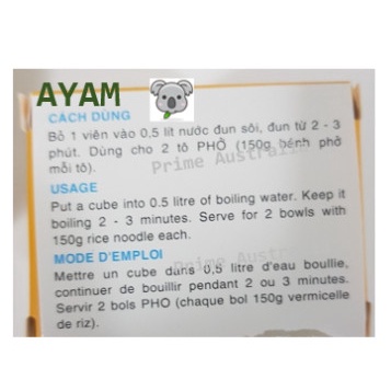 

bumbu pho sapi/ ayam kaldu block utk sup asli vietnam cacashop888