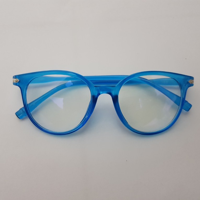 Kacamata Anti Radiasi Fashion Wanita Pria Frame Ringan Korea Design Lensa Transparan Anti UV-biru