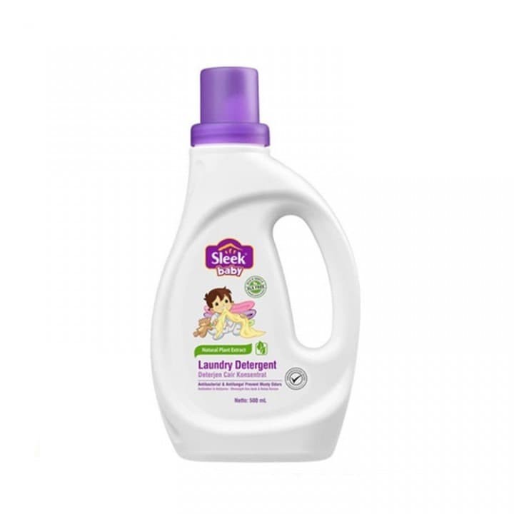 [Harga Promo] Sleek Laundry Detergent 500ml Kemasan Botol Detergent Bayi Sabun Cuci Baju Bayi