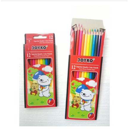 

[ATK] - Pensil Joyko 12 Warna Panjang Superior Quality Color Pencils CP-12 PB