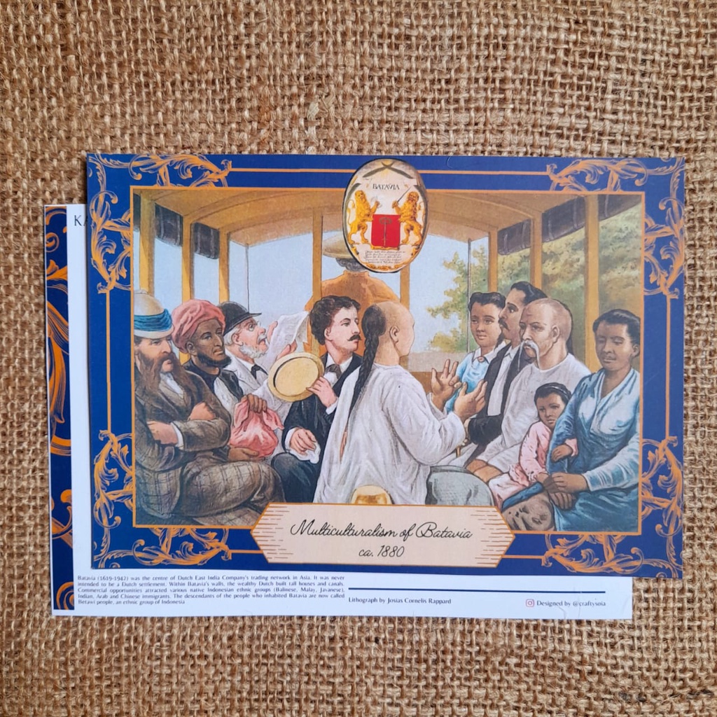 

Kartu Pos / Postcard / Postcrossing Indonesia - Batavia Tram