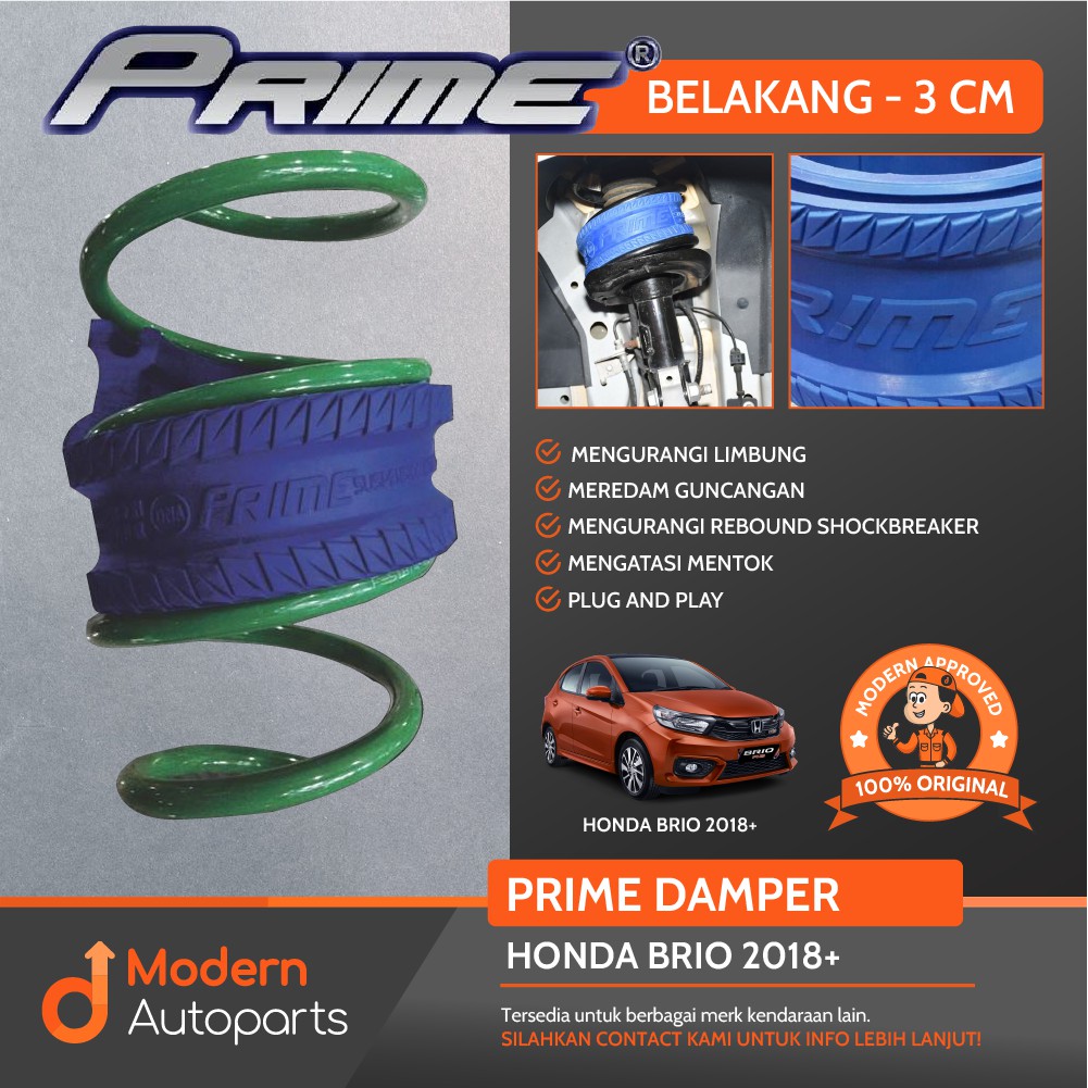 PRIME Damper / Spring Buffer BRIO 2018+ Belakang 3cm
