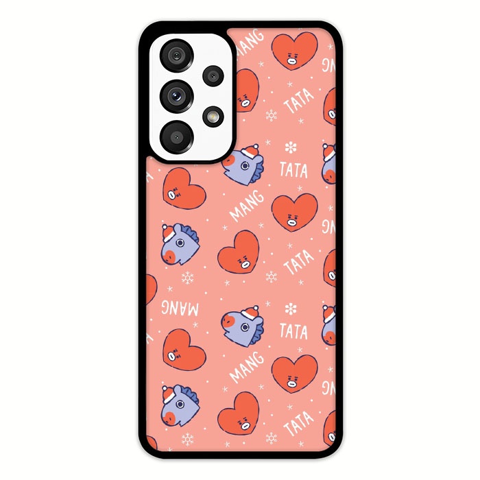 Case Casing Samsung Galaxy A13 A33 A53 A73 5G BTS BT21 Christmas Neon P1103