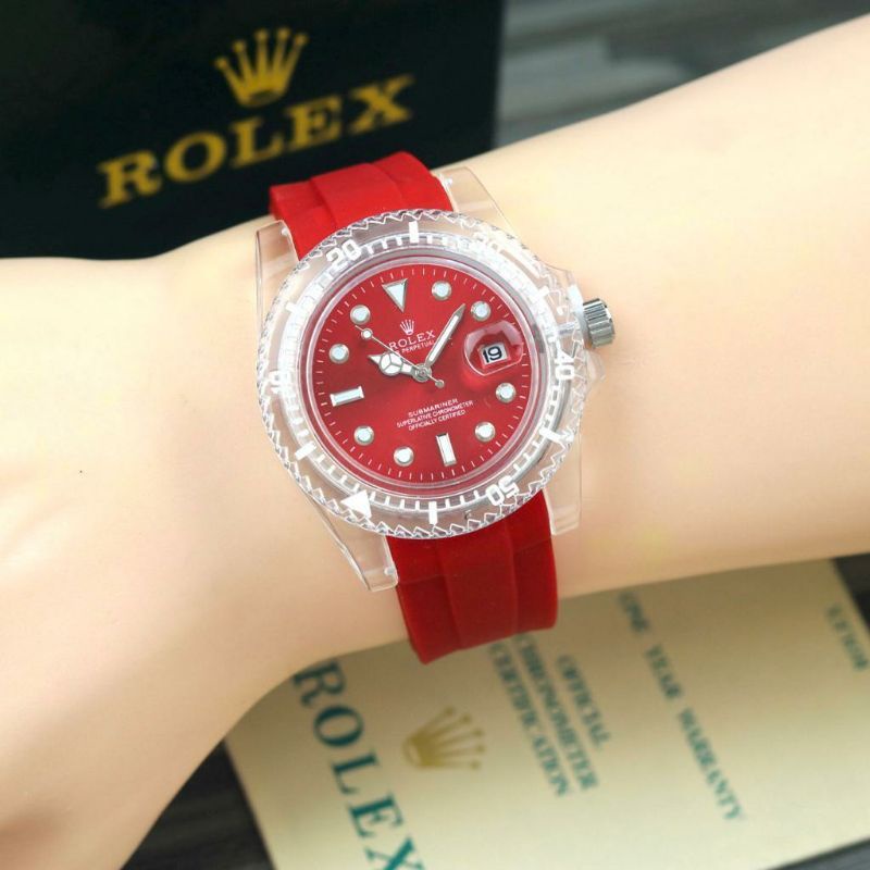 Jam Tangan R_OLEX CEWEK RUBBER TGL AKTIF Diameter 4,1cm Tanpa Box