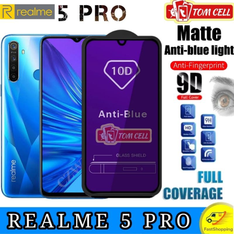 Tempered Glass Matte REALME 5 PRO TG Blue Ray Glare Anti Radiasi Spy