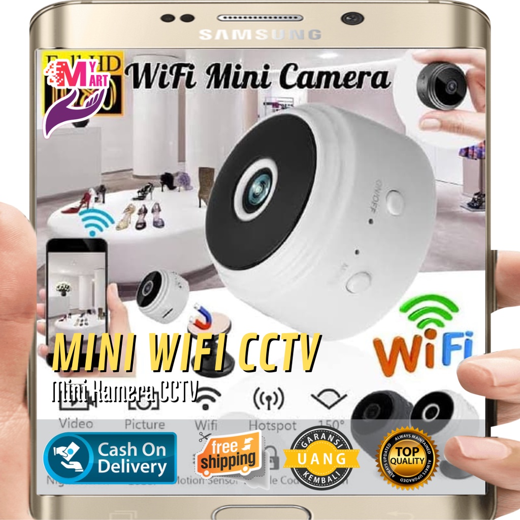 Mini WiFi IP Taffware Camera CCTV Wide Angle 1080P GNA8