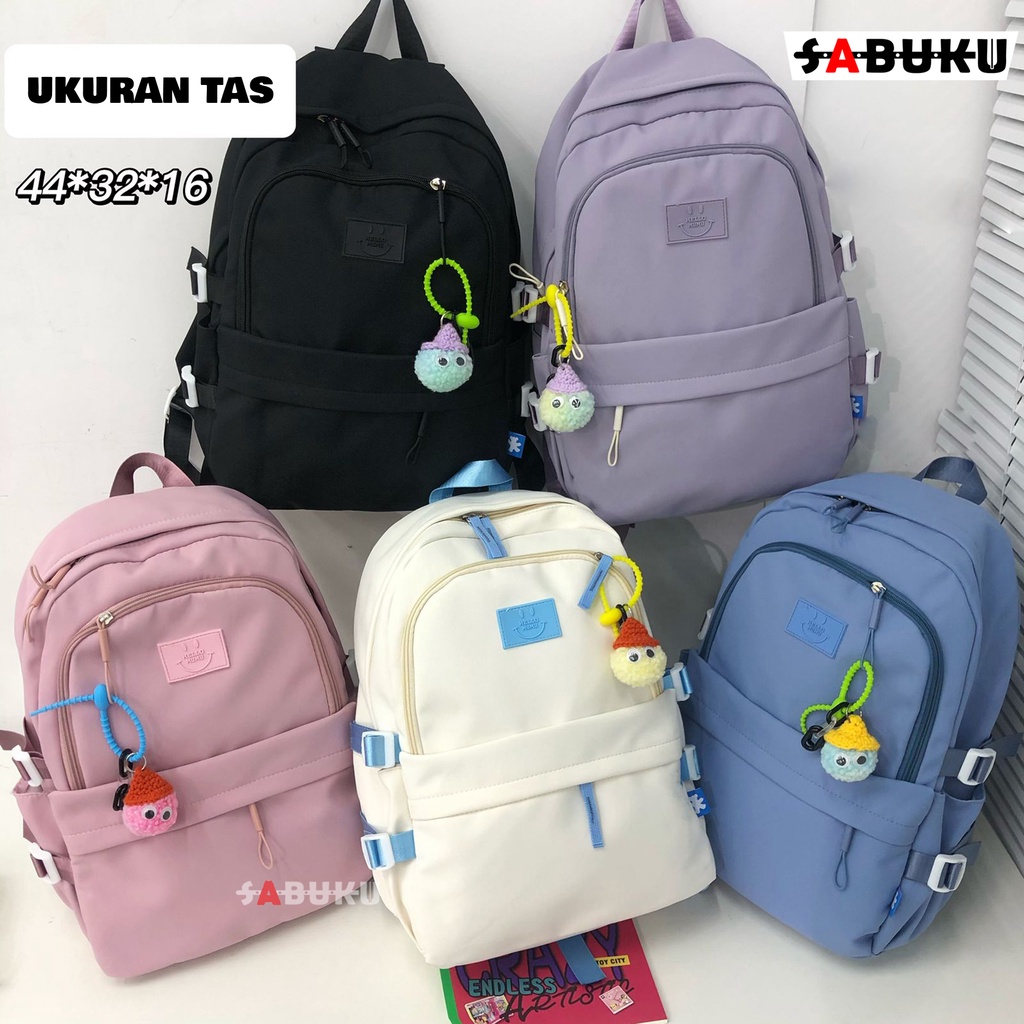 Tas Sekolah Anak Sekolah SD SMP SMA Tas Ransel Punggung Gendong pria Wanita Korea Style Tas Backpack Fashion Multifungsi -248