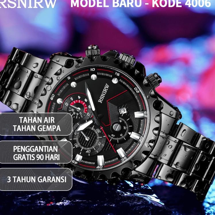 Jam Tangan Pria RSNIRW Luxury Metal Sport Quartz Business Casual Watch Kode 5757 {BTR.20Au22в}
