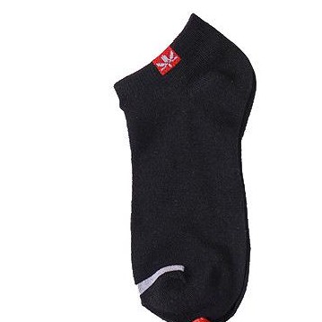 ❄ TMALL ❄ R156 Kaos Kaki Fashion Unisex Kaoskaki Warna Polos  Wanita Murah Semata kaki Socks Pendek-HITAM