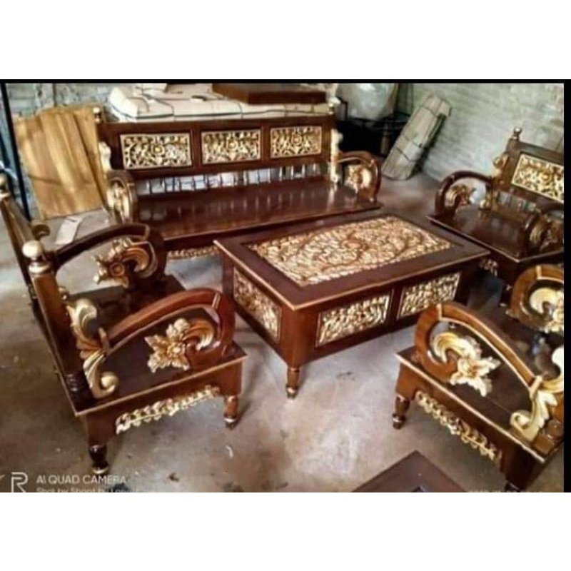 kursi tamu arimbi kayu jati jepara/kursi tamu jati ukir jepara