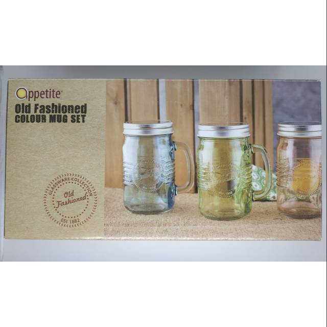 Appetite Old Fashioned Mug Set / Appetite Set Gelas Vintage