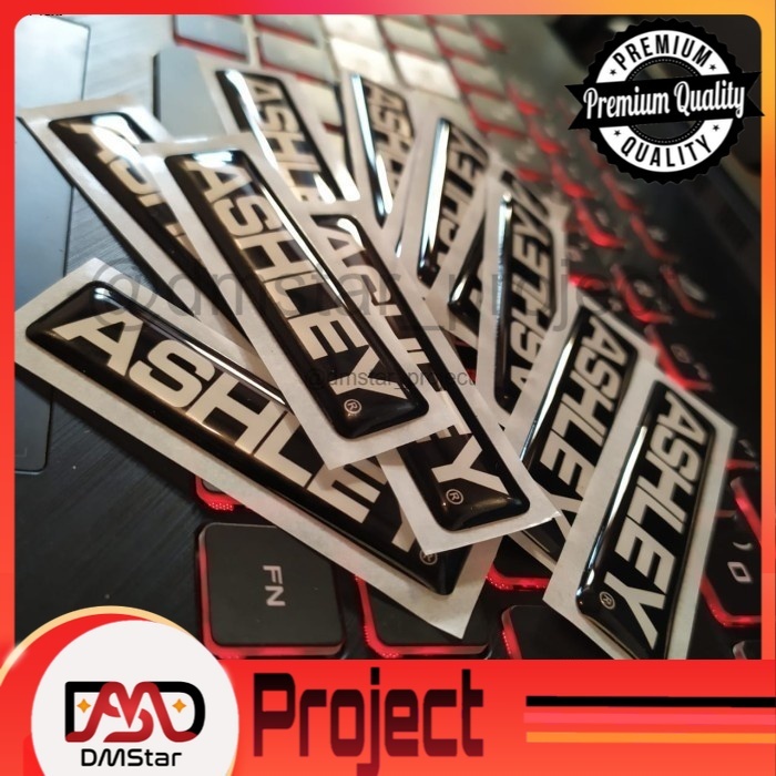 

[DMSTAR] EMBLEM STIKER ASHLEY SOUND STIKER AUDIO STICKER LENTUR 3D BENTUK KOTAK UKURAN 15MM X 62MM READY STOCK