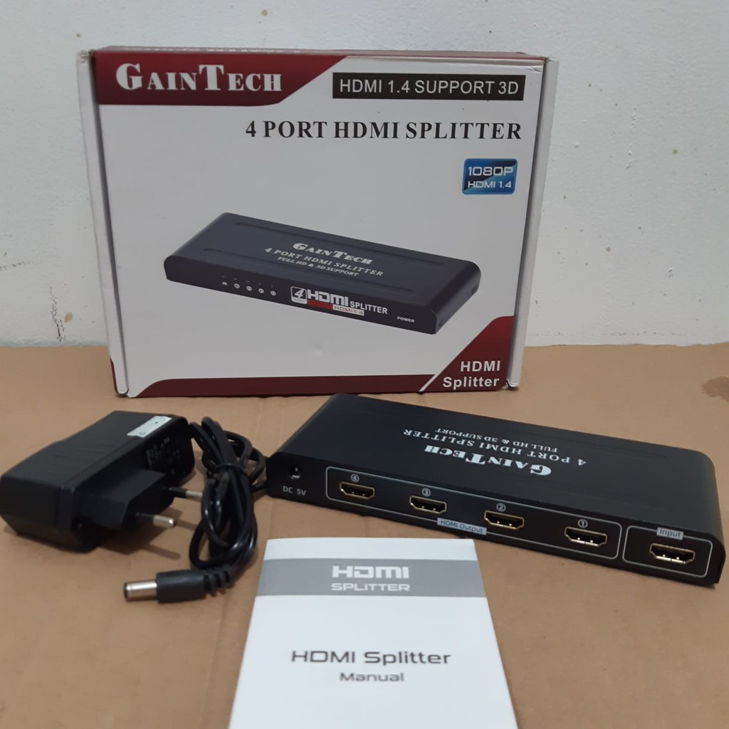 Gaintech HDMI Splitter 4Port 1-4