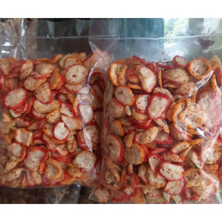 KRUPUK SEBLAK BANTET KENCUR 250 gram / SNACK KILOAN MURAH / SEBLAK CIKUR / SEBLAK BANTAT