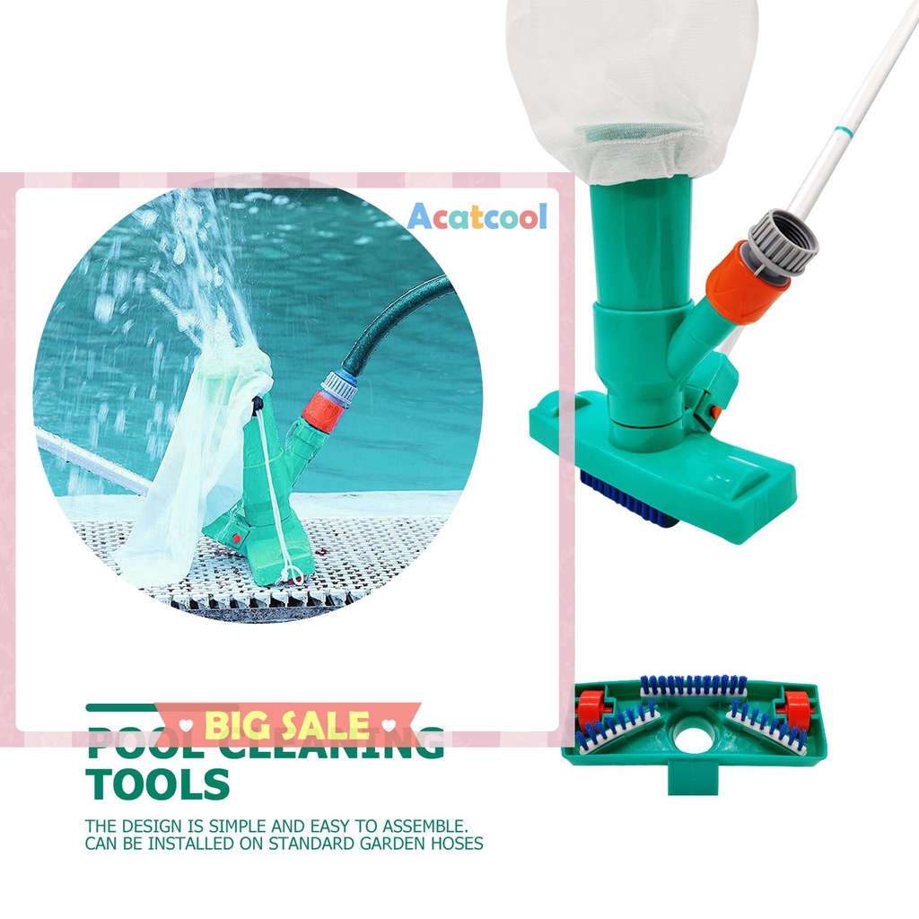 Vacuum Cleaner 4 Bagian Portable Untuk Kolam Renang