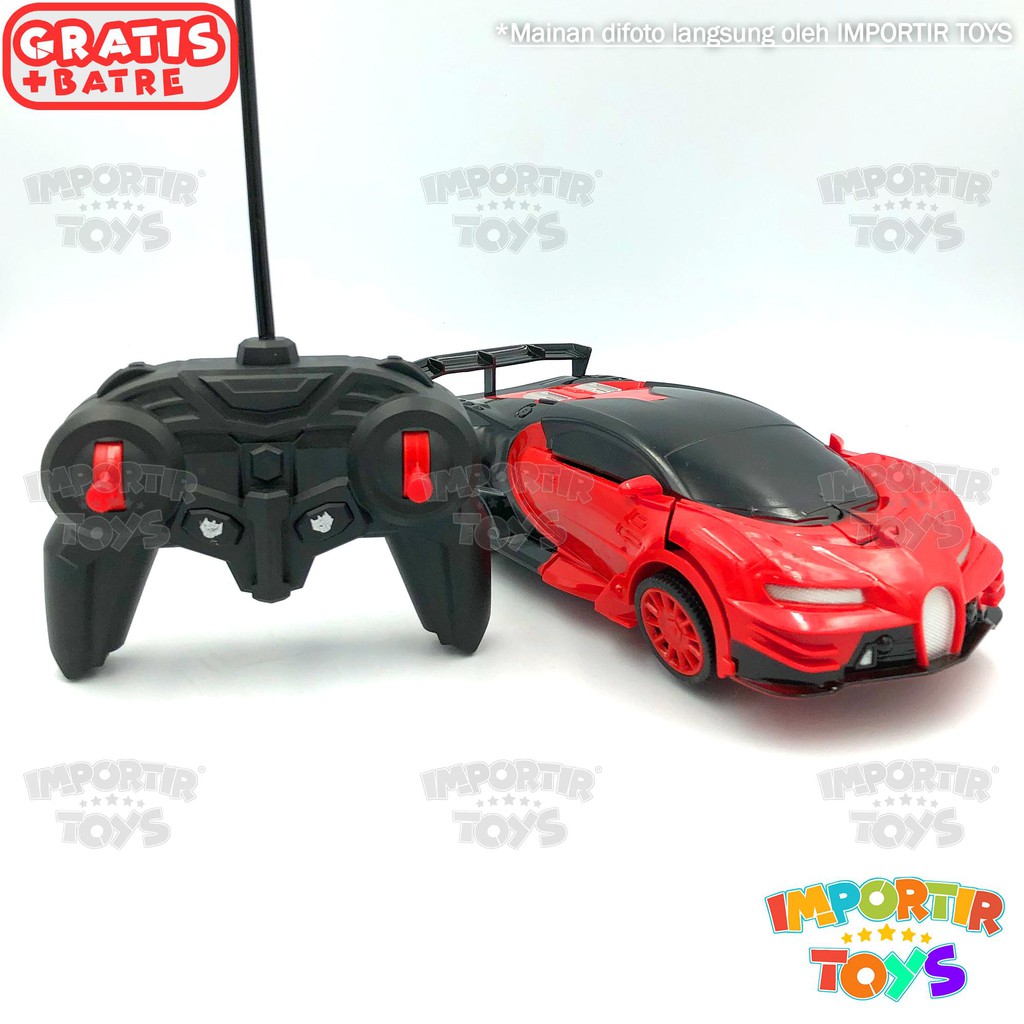 TRANSFORMERS RC Remote Bisa Berubah jadi Mobil Car!! LAMPU MOBILNYA NYALA