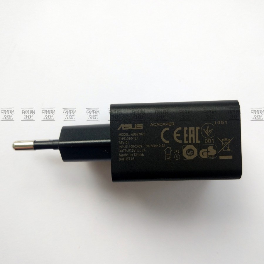 Travel Charger Asus Type C 2A Ampere Zenfone 3 ZE552K Casan Tipe C Original OEM Model AD897020