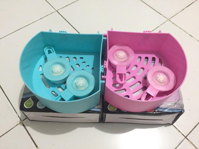 Rak Sudut Tempel Tanpa Bor Tanpa Paku Rak Kamar Mandi Serbaguna