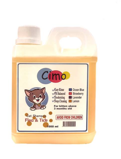 CIMO 1 LITER SHAMPO KUTU KUCING / FLEA AND TICK CAT SHAMPOO / GROOMING