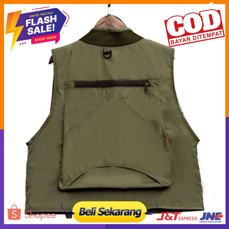 Deukio Rompi Pancing Fishing Vest Quick Dry Jacket XL - GDS09