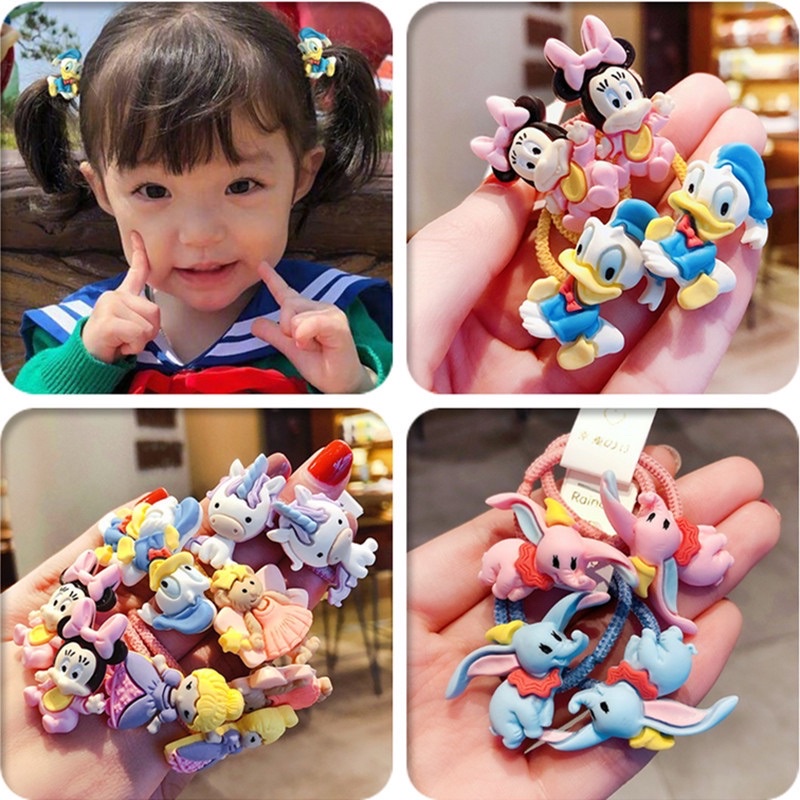 Ikat Rambut Anak Disney Korea Lucu Clay Motif Disney