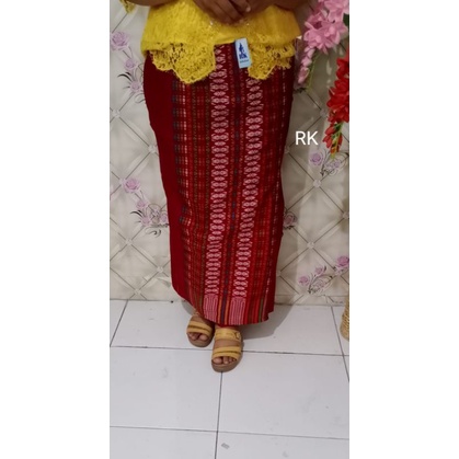 Rok dan Selendang Corak Pucca Bintik-Hanya Rok Marron