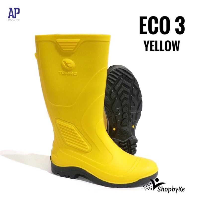 Sepatu Boots Karet merk AP ECO 3 KUNING Size 39-43