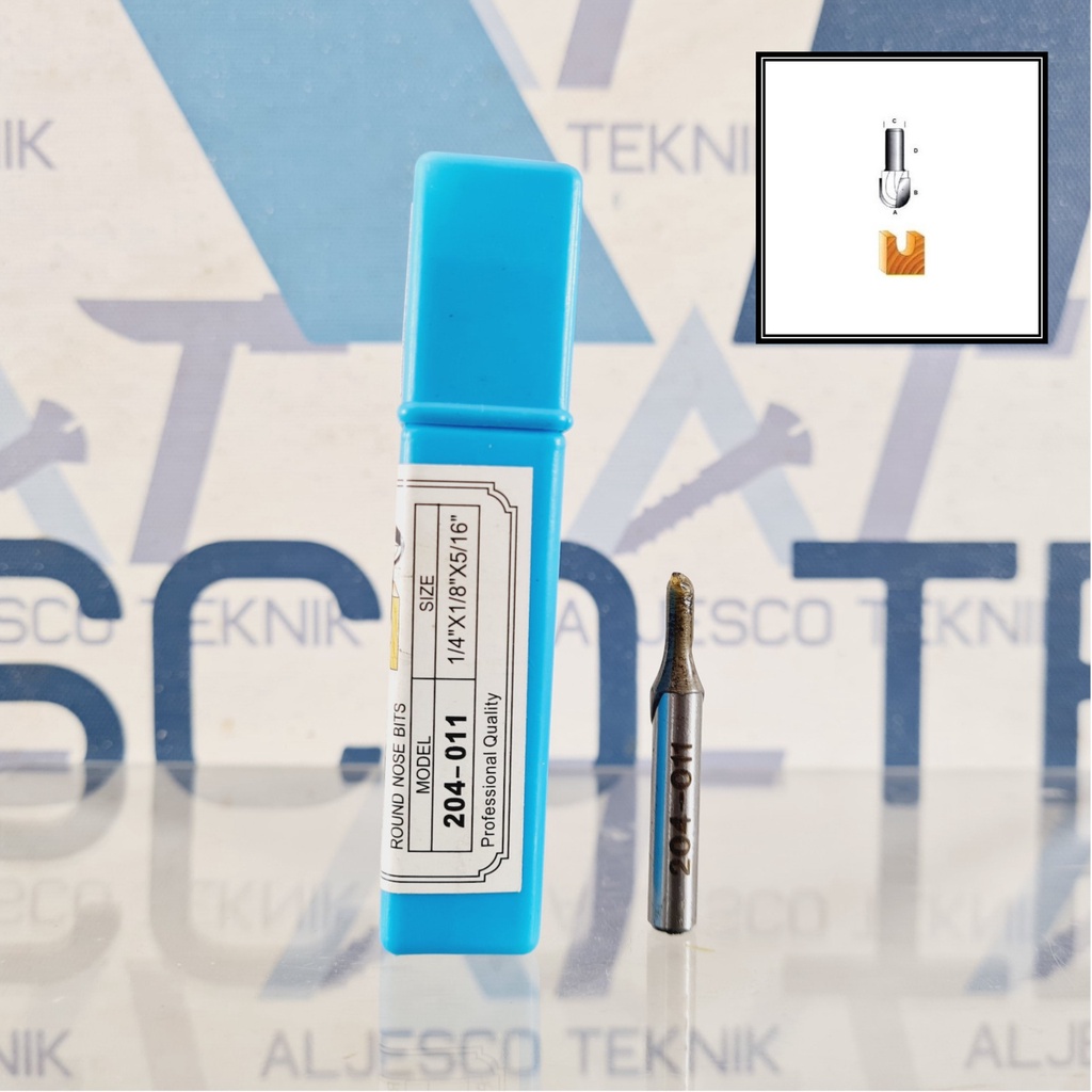 BENZ 204-011 MATA PROFIL BULAT 3MM ROUND NOSE BITS