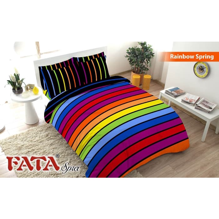 Full Set Bedcover Rumbai Fata Rainbow 180x200